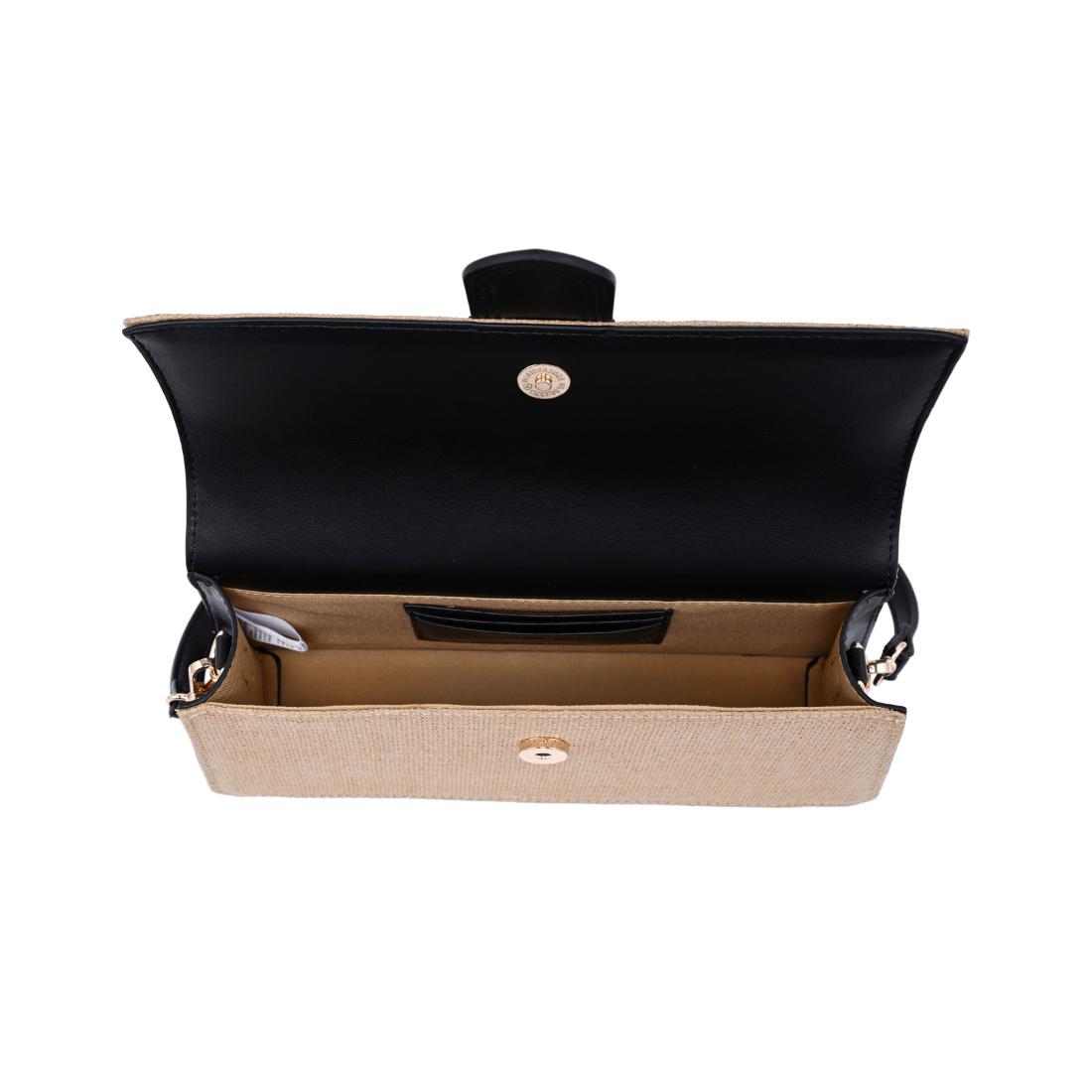 Product Image of Moda Luxe Violet - Straw Crossbody 840611150820 View 8 | Natural Black
