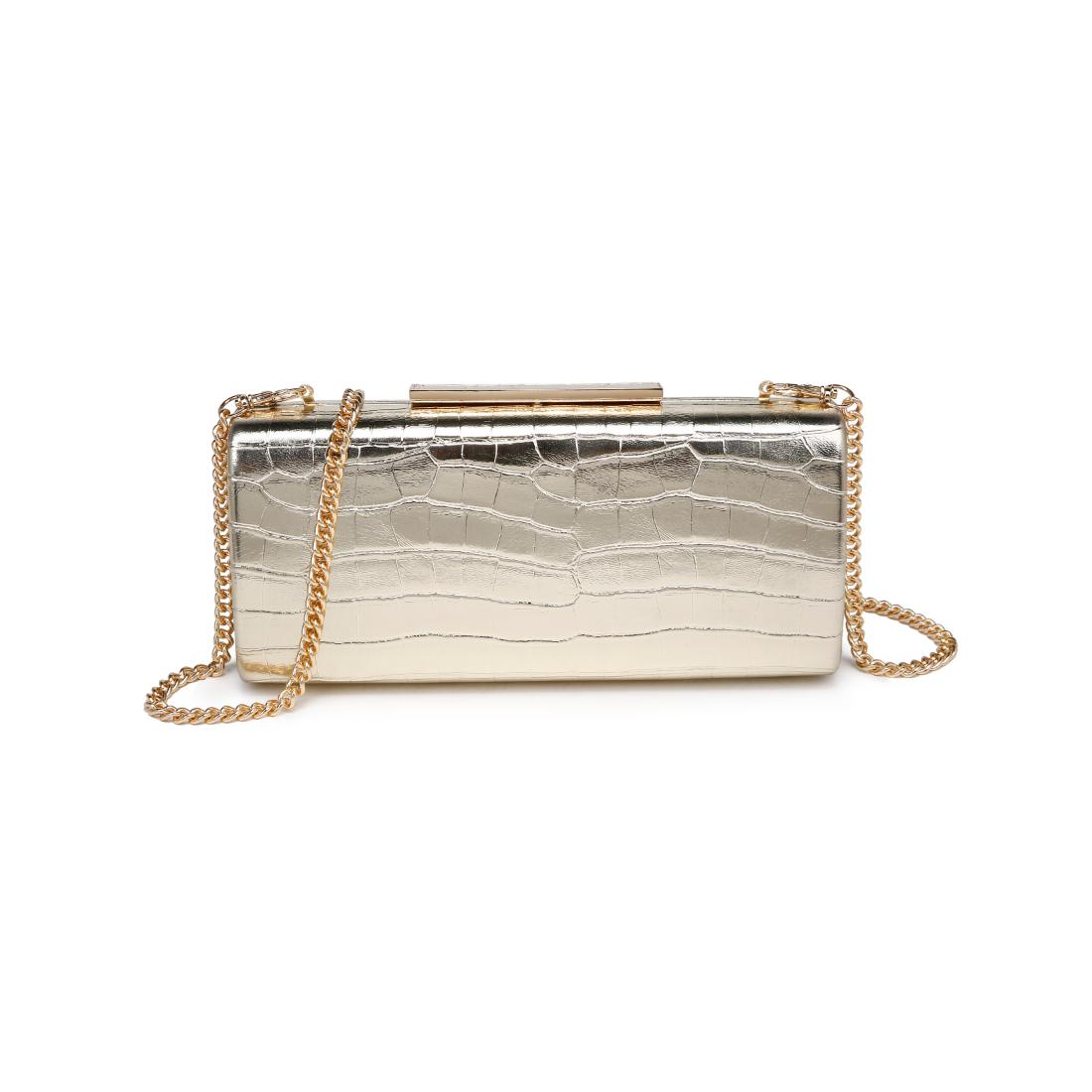 Product Image of Moda Luxe Sienna Evening Bag 842017139713 View 5 | Gold