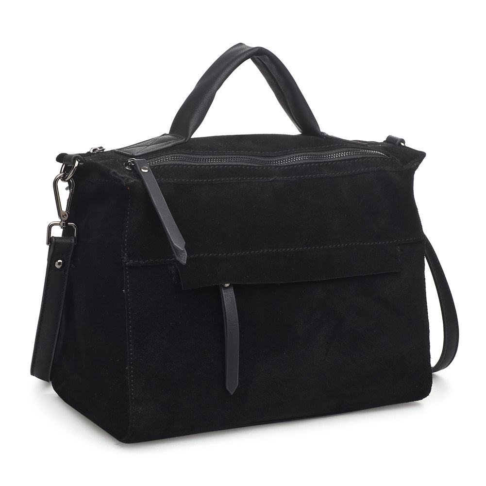 Product Image of Moda Luxe Harrison Satchel 842017116004 View 6 | Black