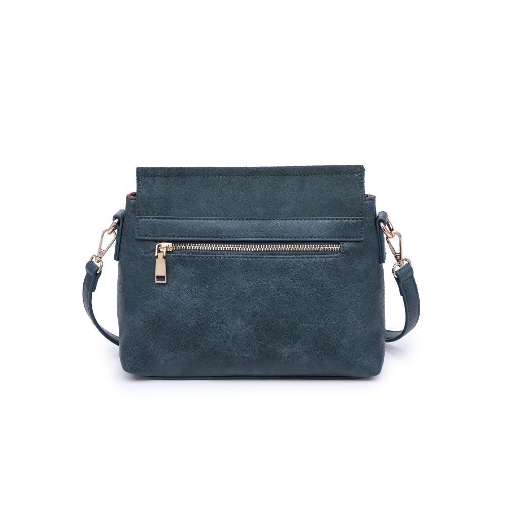 Woman wearing Teal Moda Luxe Abby Crossbody 842017128632 View 7 | Teal