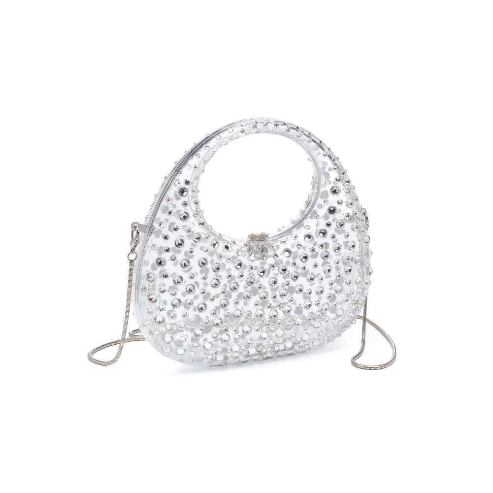 Woman wearing Clear Moda Luxe Vianca Evening Bag 842017133964 View 6 | Clear