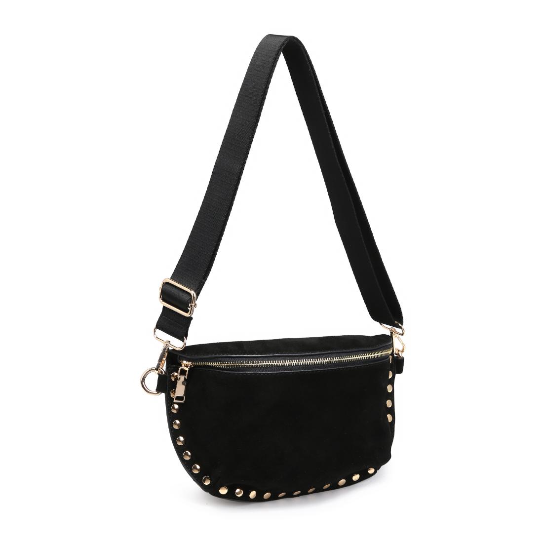 Moda Luxe Gizelle-Suede Belt Bag 842017139706 View 6 | Black