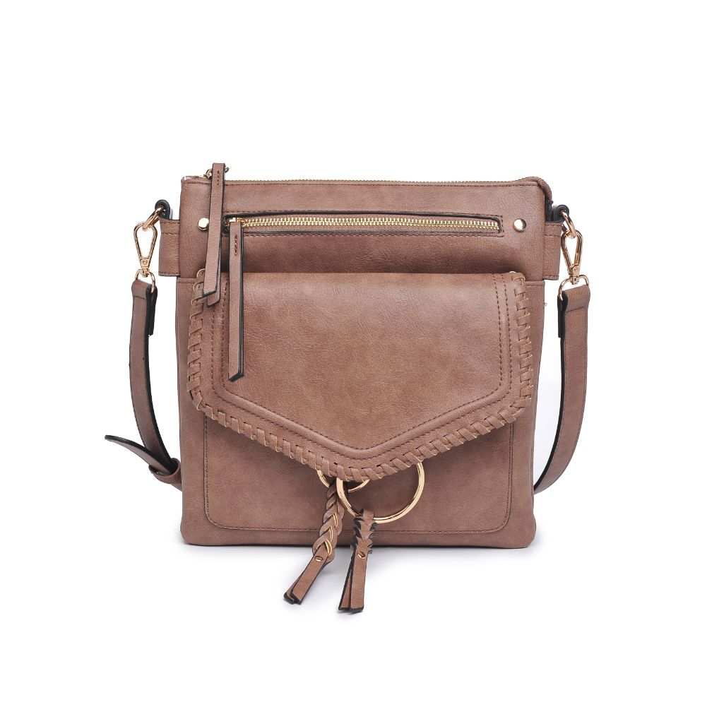 Woman wearing Nutmeg Moda Luxe Leslie Messenger 842017128199 View 5 | Nutmeg