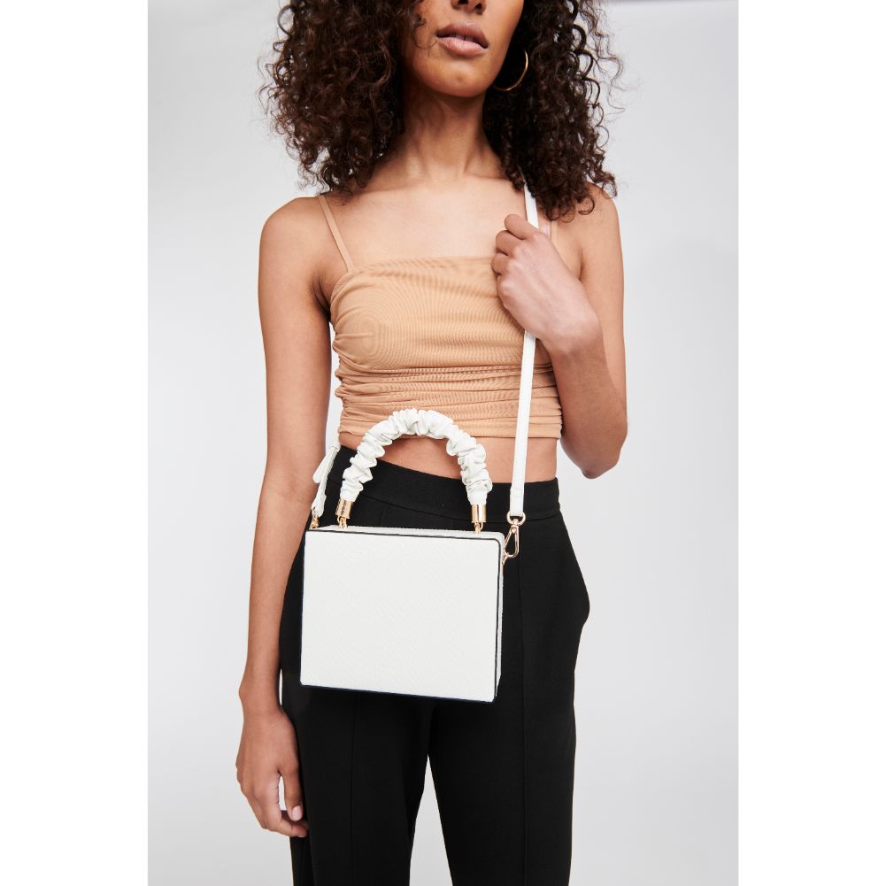 Woman wearing White Moda Luxe Kaia Crossbody 842017127536 View 1 | White