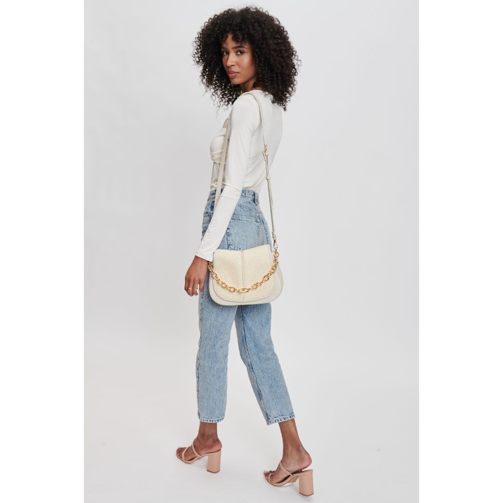 Woman wearing Ivory Moda Luxe Nevelle Crossbody 842017131953 View 2 | Ivory