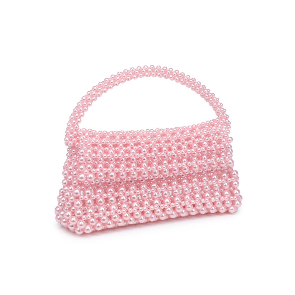 Woman wearing Pink Moda Luxe Darcy Evening Bag 842017132653 View 6 | Pink
