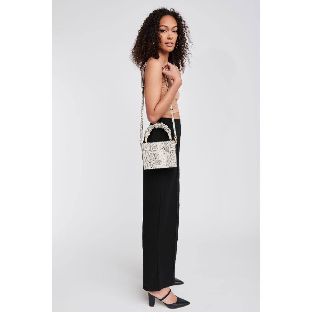 Woman wearing Black White Moda Luxe Kaia Crossbody 842017127529 View 4 | Black White