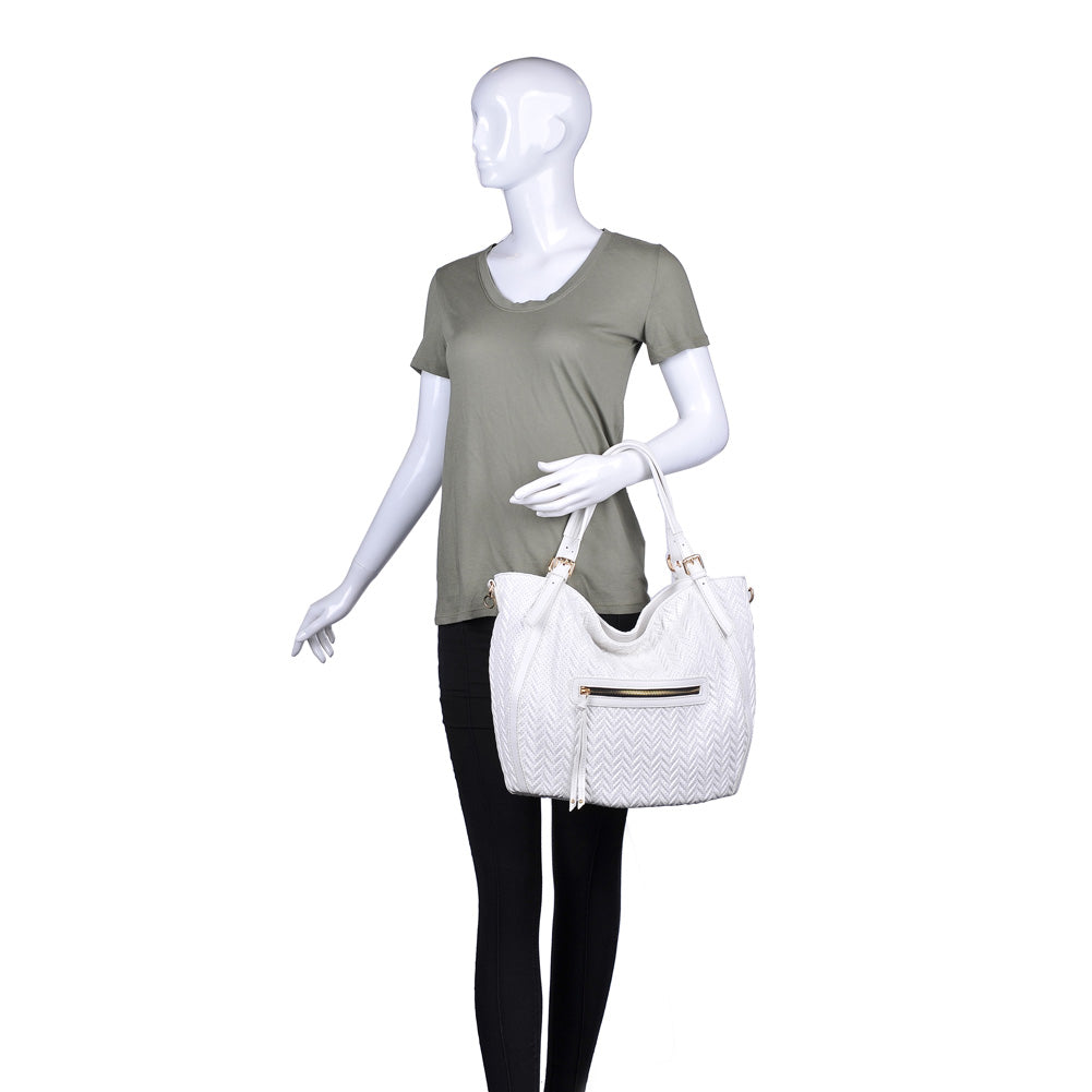 Product Image of Moda Luxe Gemma Hobo 842017118664 View 5 | White