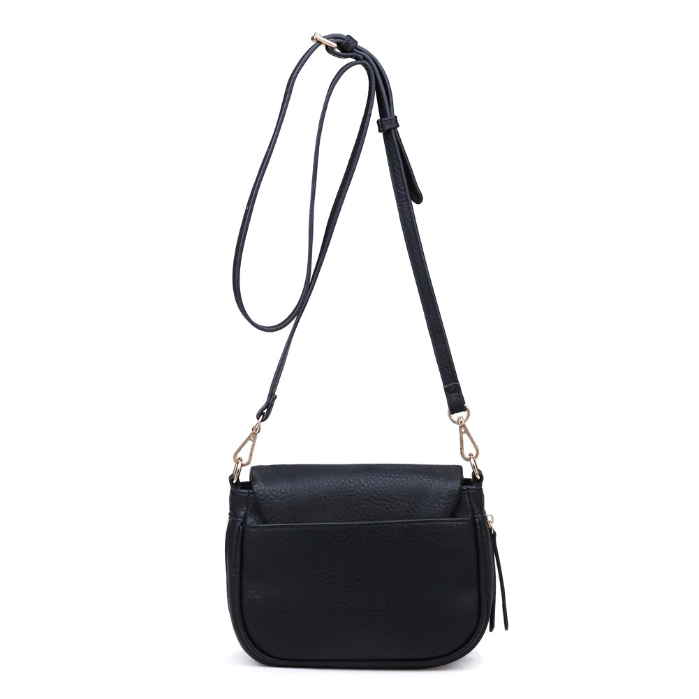 Woman wearing Black Moda Luxe Diva Crossbody 842017114857 View 7 | Black