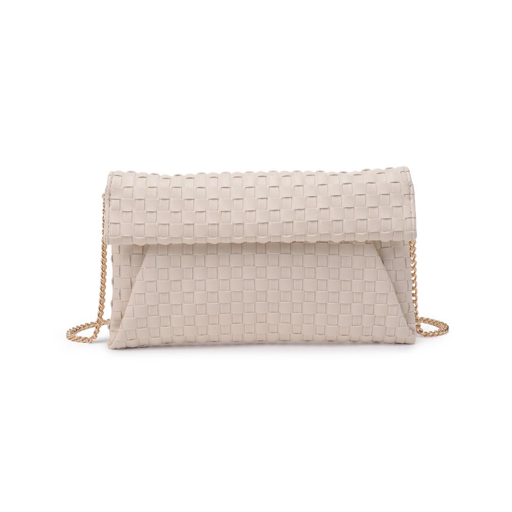 Woman wearing Ivory Moda Luxe Priscilla Clutch 842017136545 View 5 | Ivory