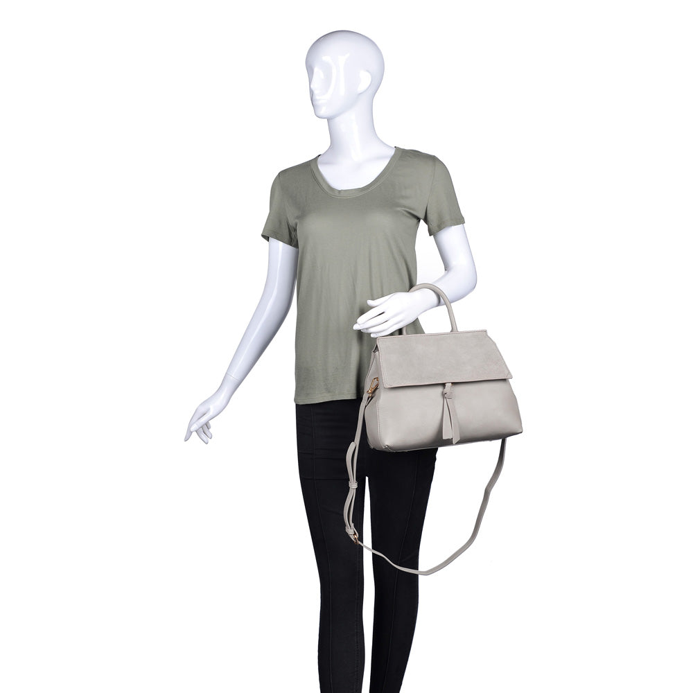 Product Image of Moda Luxe Clare Satchel 842017118350 View 5 | Grey