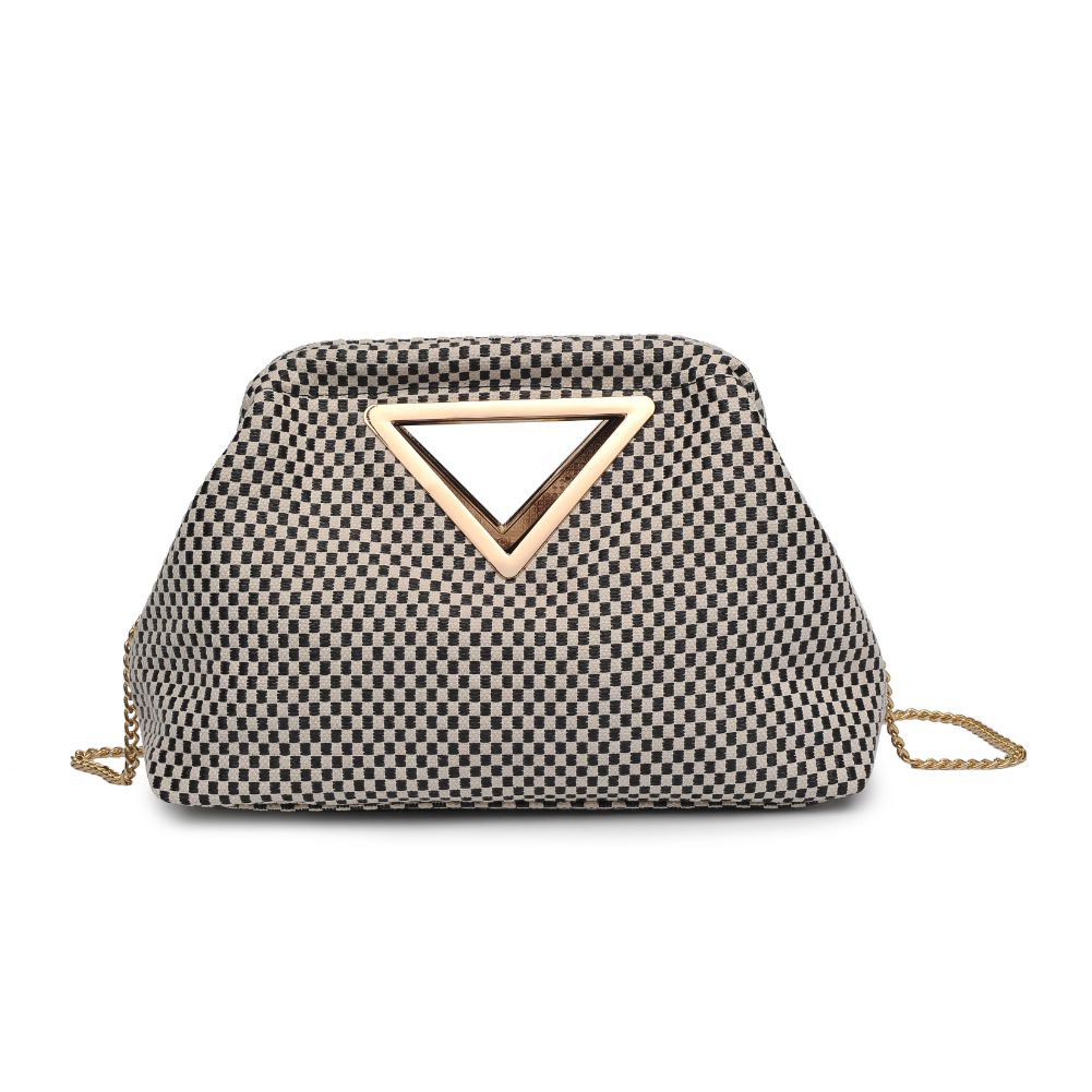Woman wearing Black White Moda Luxe Kelsi Crossbody 842017129325 View 7 | Black White