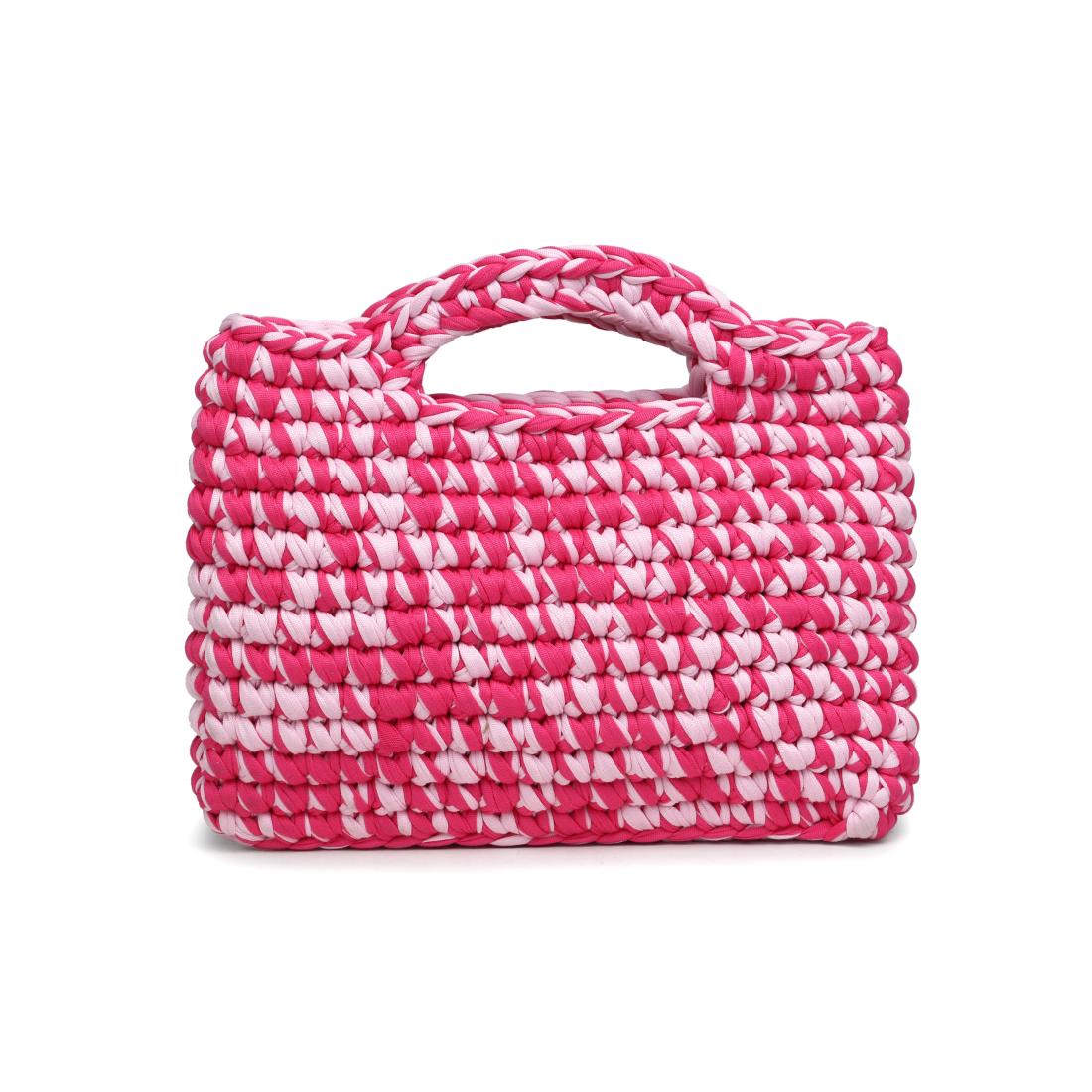 Woman wearing Hot Pink Moda Luxe Nya Tote 842017138419 View 7 | Hot Pink