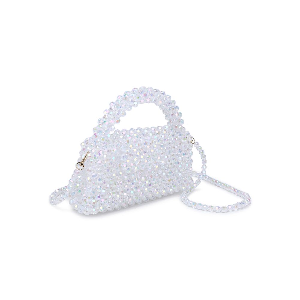 Woman wearing Iridescent Moda Luxe Dolly Evening Bag 842017133476 View 6 | Iridescent