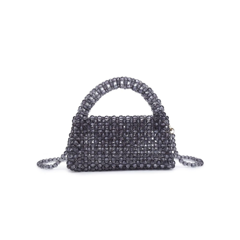 Woman wearing Smoke Moda Luxe Dolly Evening Bag 842017133483 View 7 | Smoke