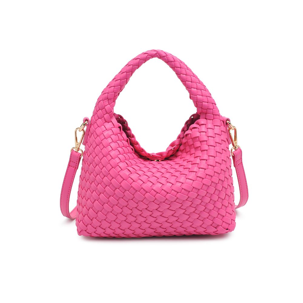 Woman wearing Pink Moda Luxe Jessamine Crossbody 842017132219 View 5 | Pink