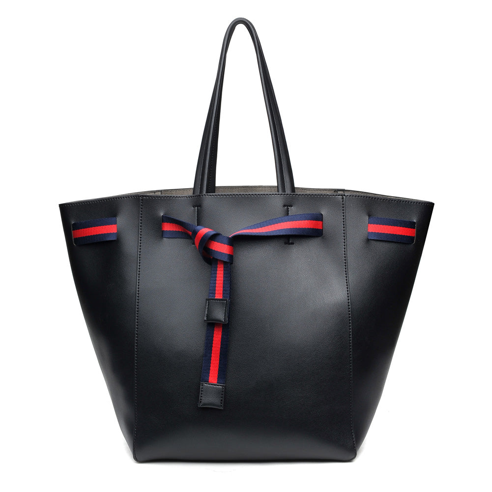 Product Image of Moda Luxe Dutchess Tote 842017118787 View 5 | Black