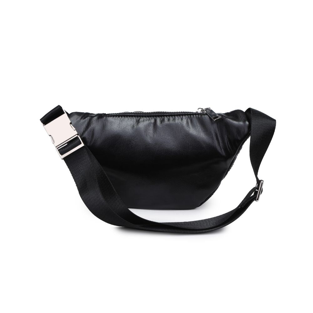 Woman wearing Black Moda Luxe Ariana Belt Bag 842017133797 View 7 | Black