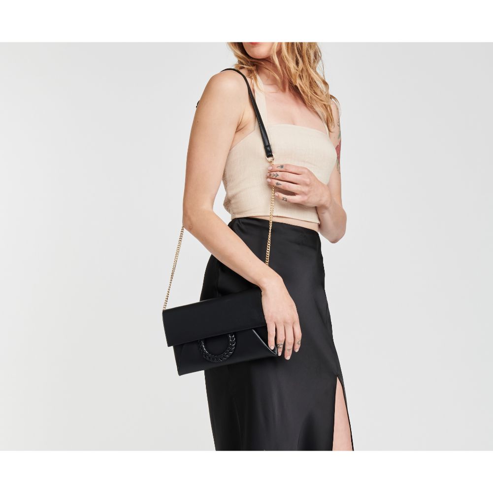 Woman wearing Black Moda Luxe Harper Crossbody 842017124634 View 1 | Black