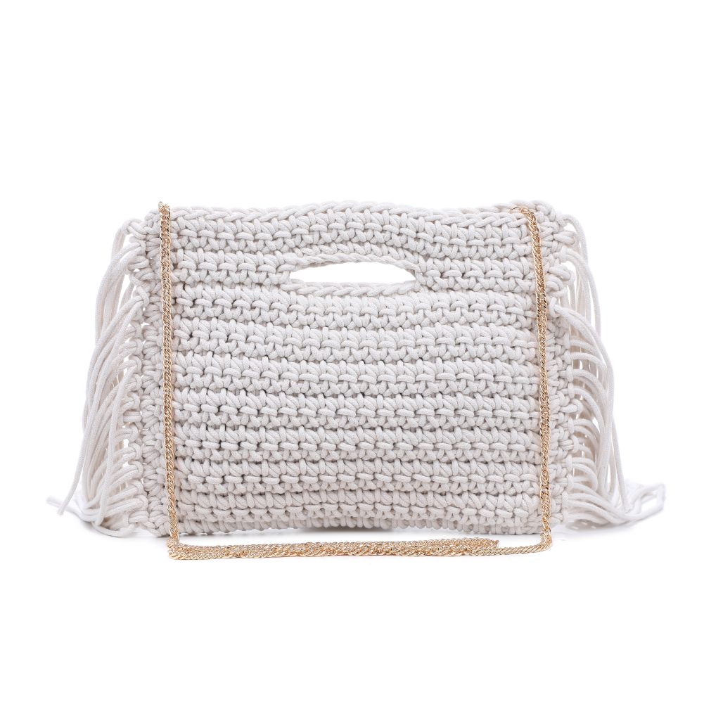Woman wearing Ivory Moda Luxe Frankie Handbag 842017129745 View 7 | Ivory