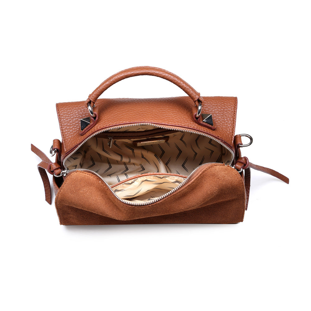 Product Image of Moda Luxe Hudson Satchel 842017115618 View 4 | Tan