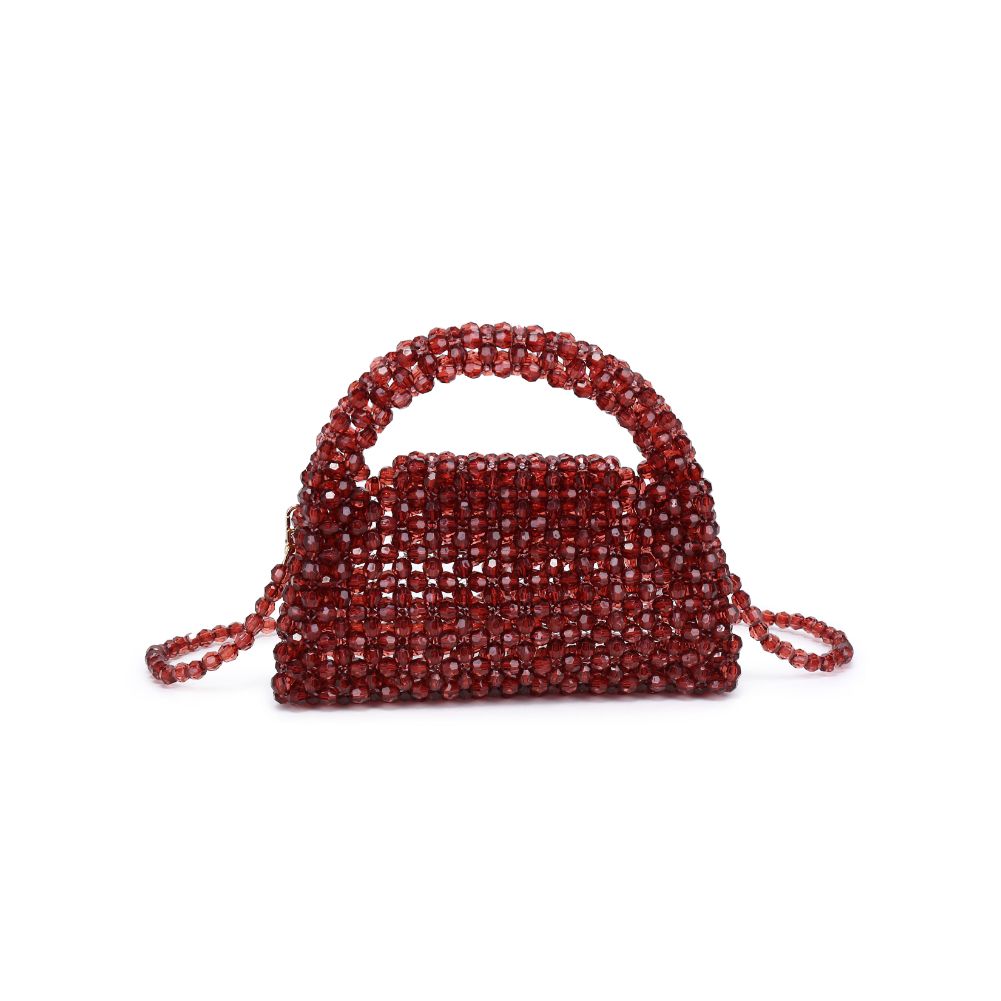 Woman wearing Wine Moda Luxe Dolly Evening Bag 842017133490 View 7 | Wine