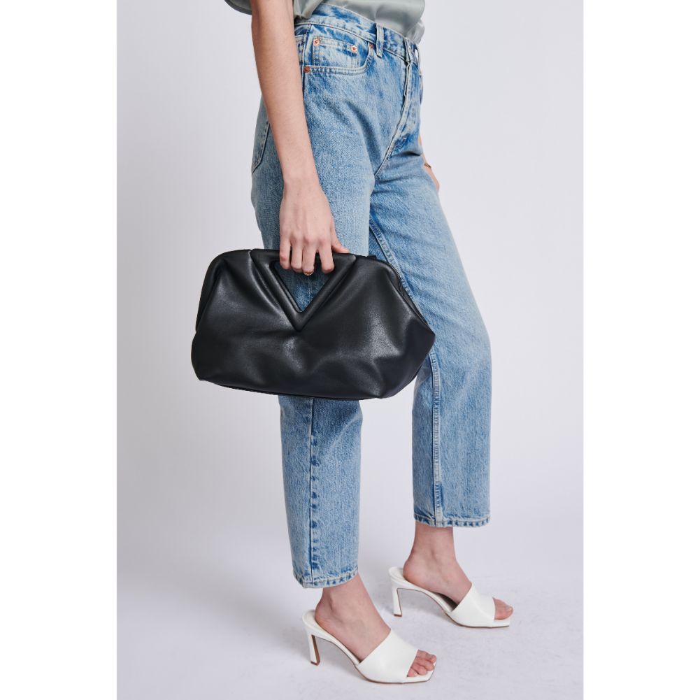 Woman wearing Black Moda Luxe Kendra Crossbody 842017129035 View 2 | Black