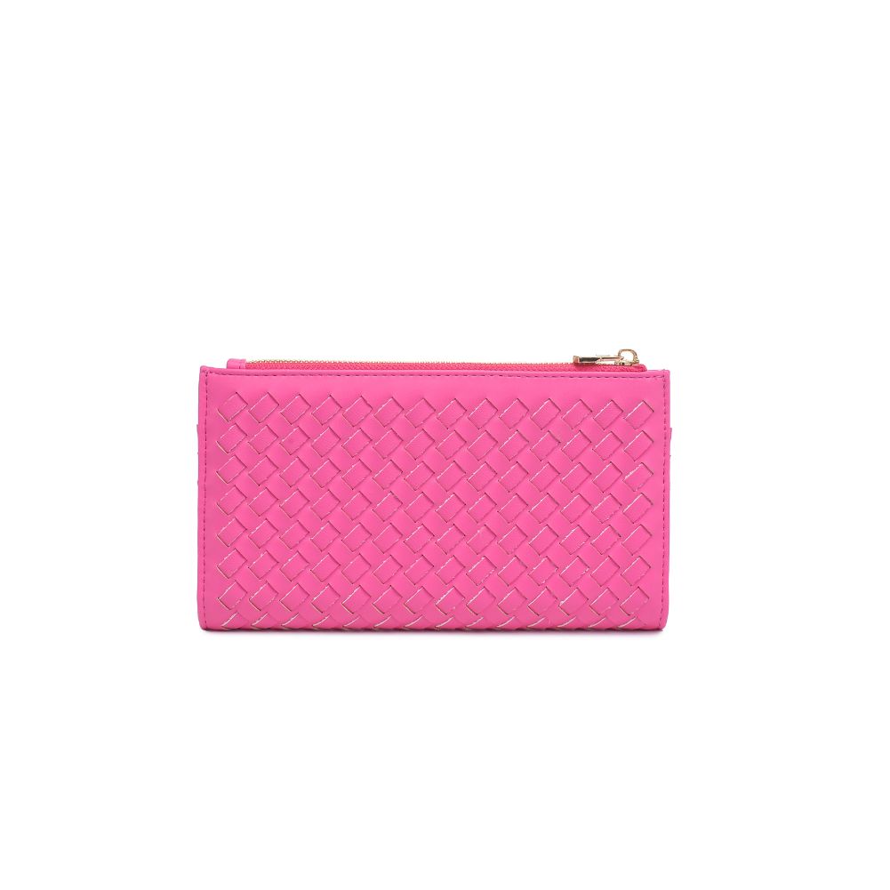 Woman wearing Hot Pink Moda Luxe Thalia Wallet 842017132356 View 7 | Hot Pink