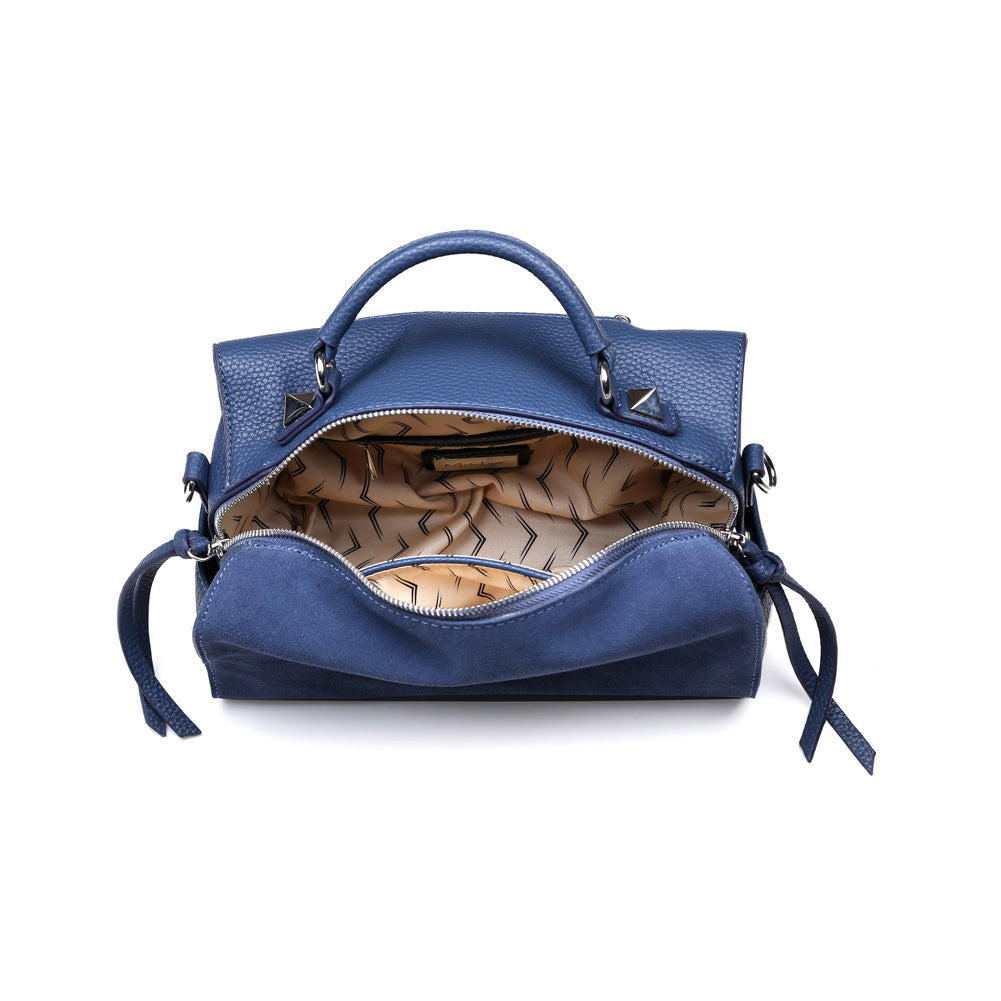 Product Image of Moda Luxe Hudson Satchel 842017115625 View 4 | Navy