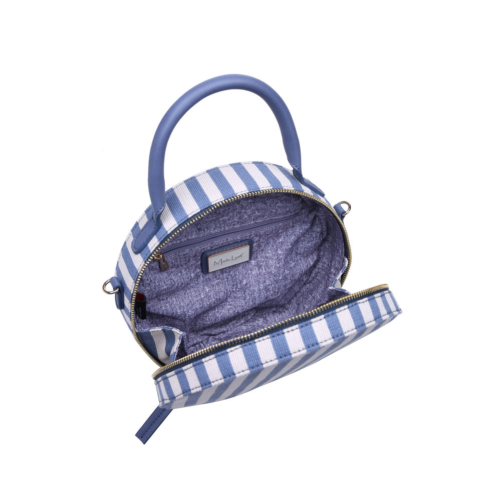 Product Image of Moda Luxe Capetown-Striped Crossbody 842017114161 View 4 | Denim White