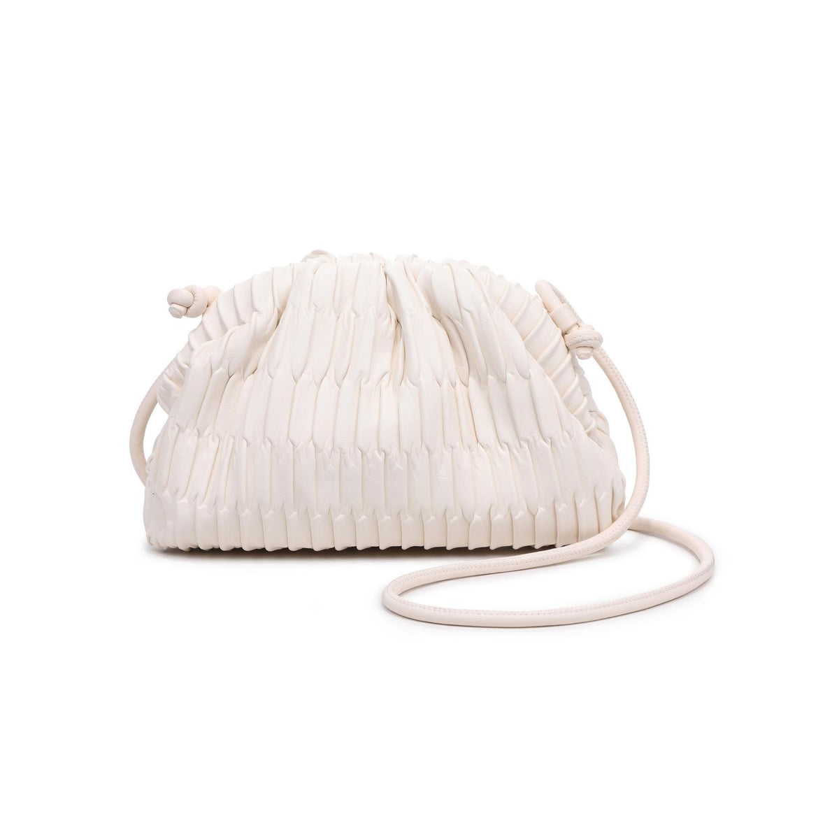 Woman wearing Oatmilk Moda Luxe Divaire Crossbody 842017135548 View 5 | Oatmilk