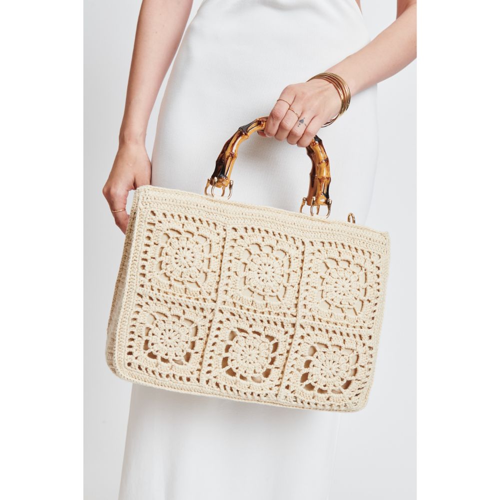 Woman wearing Bone Moda Luxe Katya Tote 842017131212 View 4 | Bone