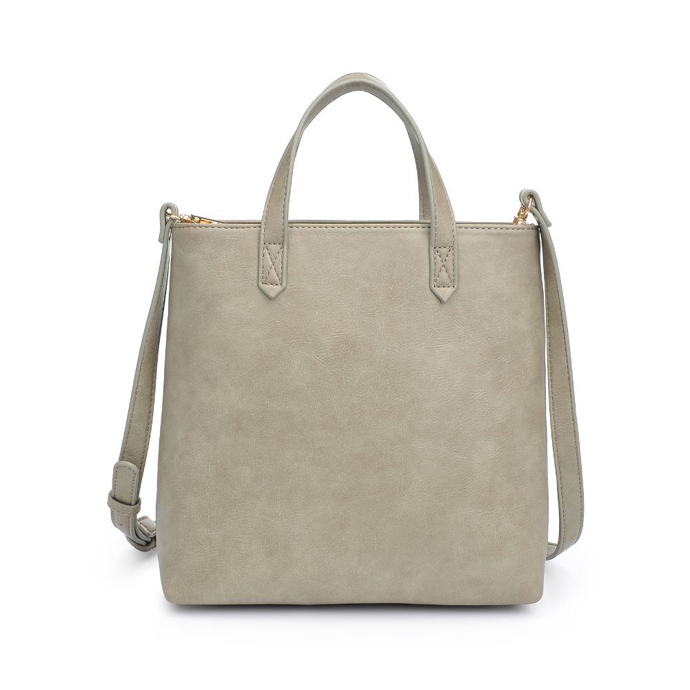 Woman wearing Sage Moda Luxe Selena Mini Tote 842017126836 View 7 | Sage
