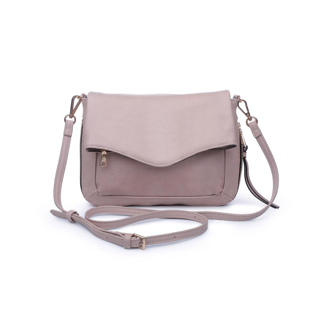 Woman wearing Natural Moda Luxe Easy Foldover Crossbody 842017139850 View 5 | Natural