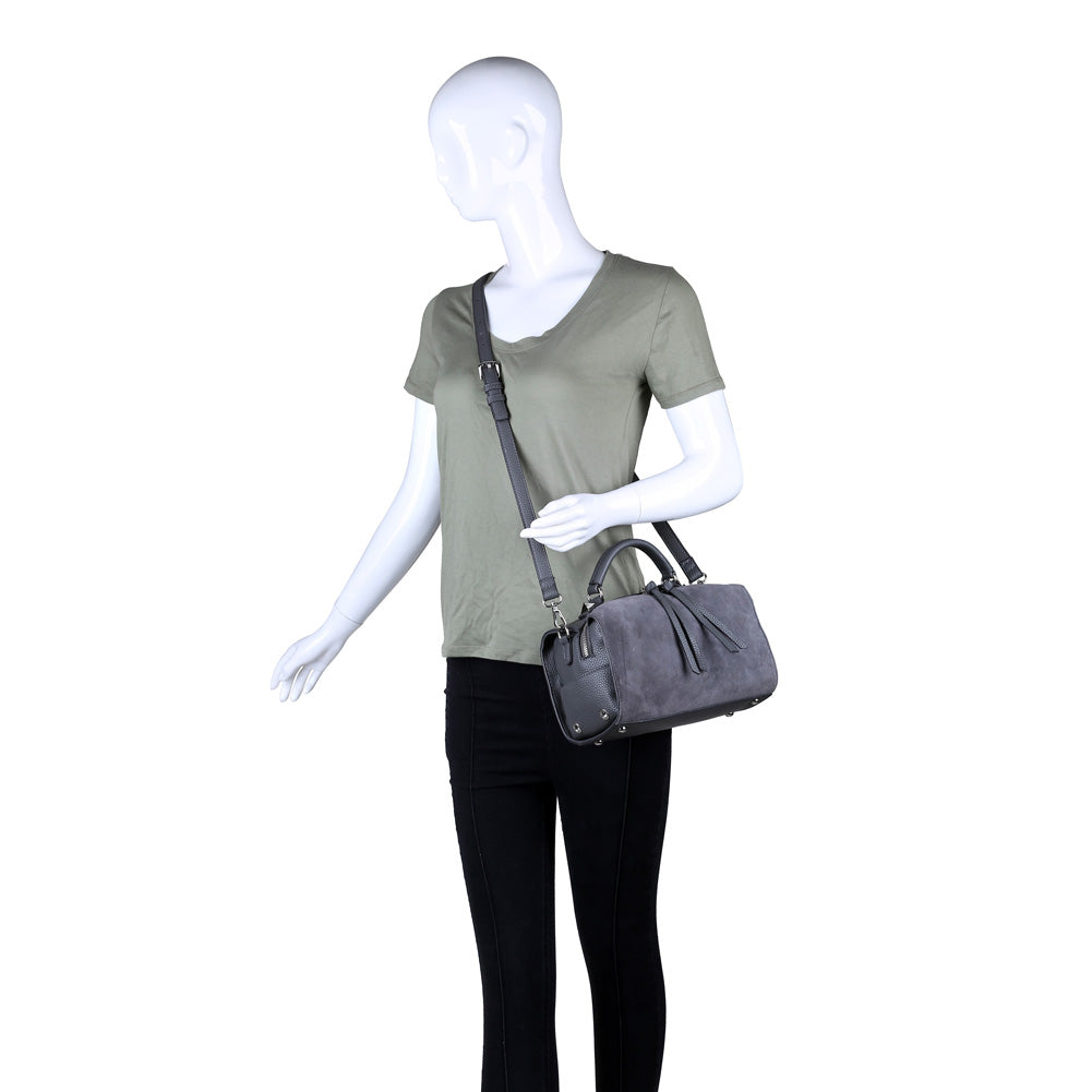 Product Image of Moda Luxe Hudson Satchel 842017115601 View 5 | Charcoal
