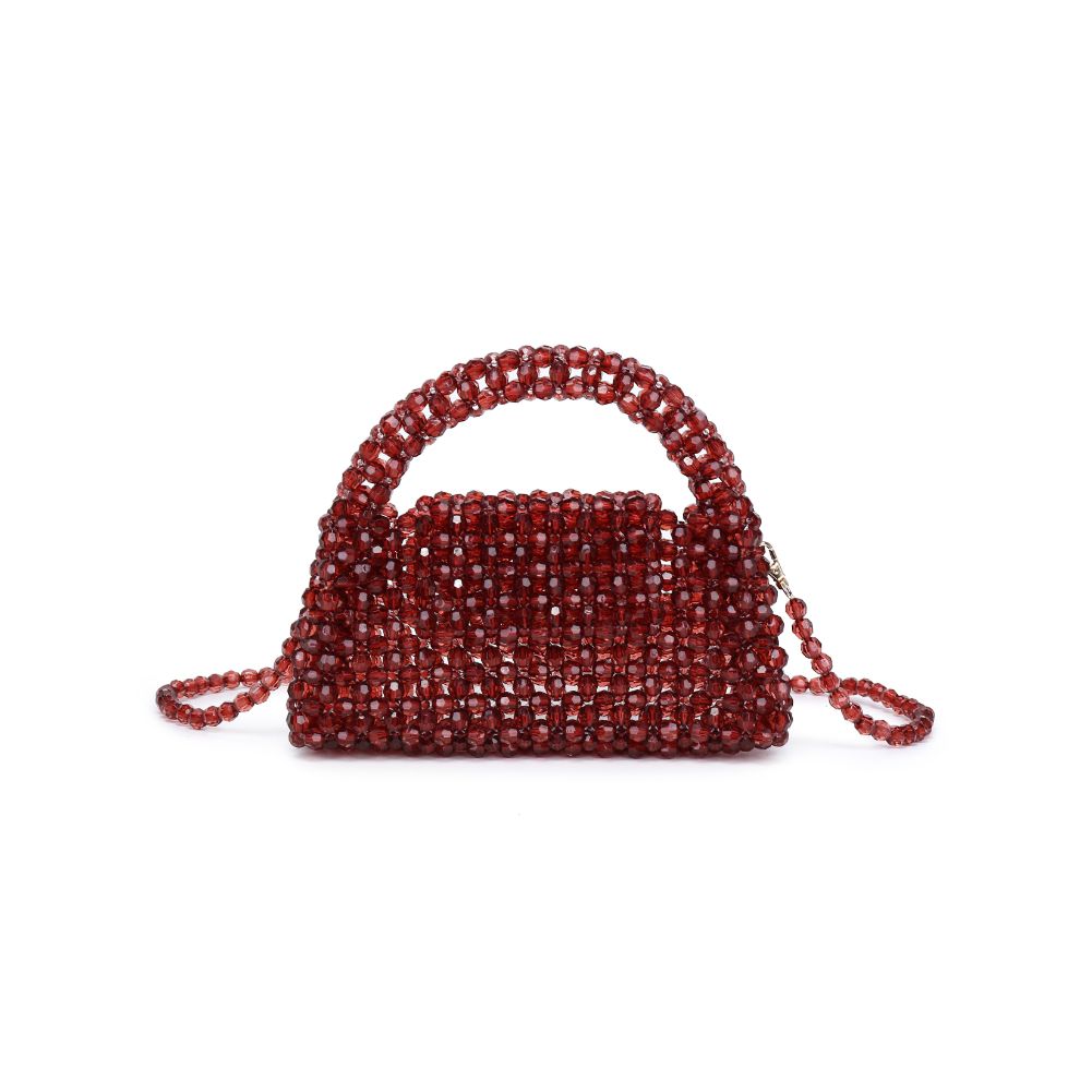 Woman wearing Wine Moda Luxe Dolly Evening Bag 842017133490 View 5 | Wine