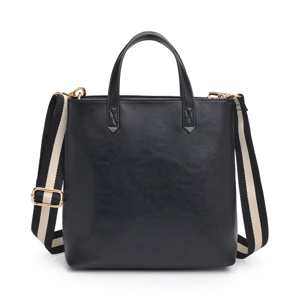Woman wearing Black Moda Luxe Selena Mini Tote 842017126799 View 5 | Black