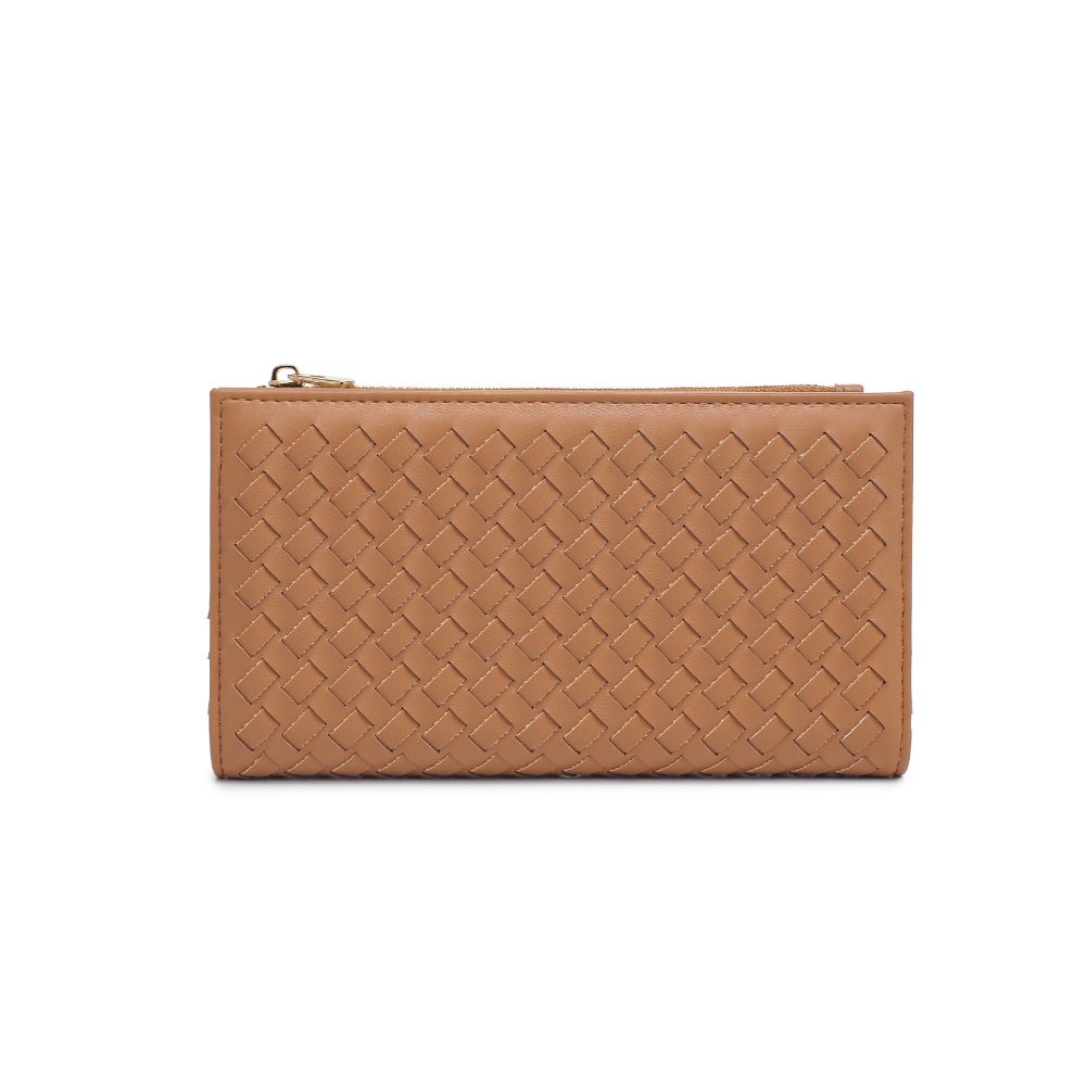 Woman wearing Tan Moda Luxe Thalia Wallet 842017132370 View 5 | Tan