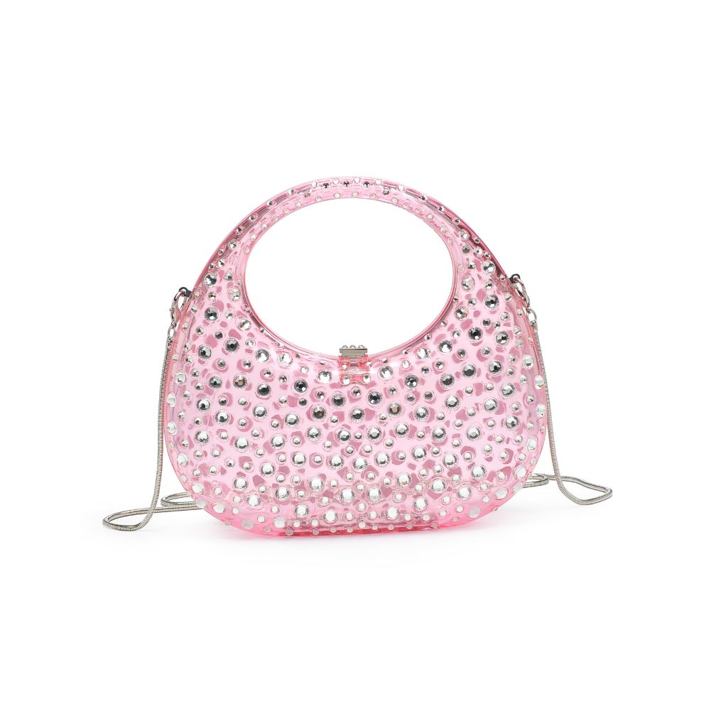 Woman wearing Pink Moda Luxe Vianca Evening Bag 842017133988 View 5 | Pink