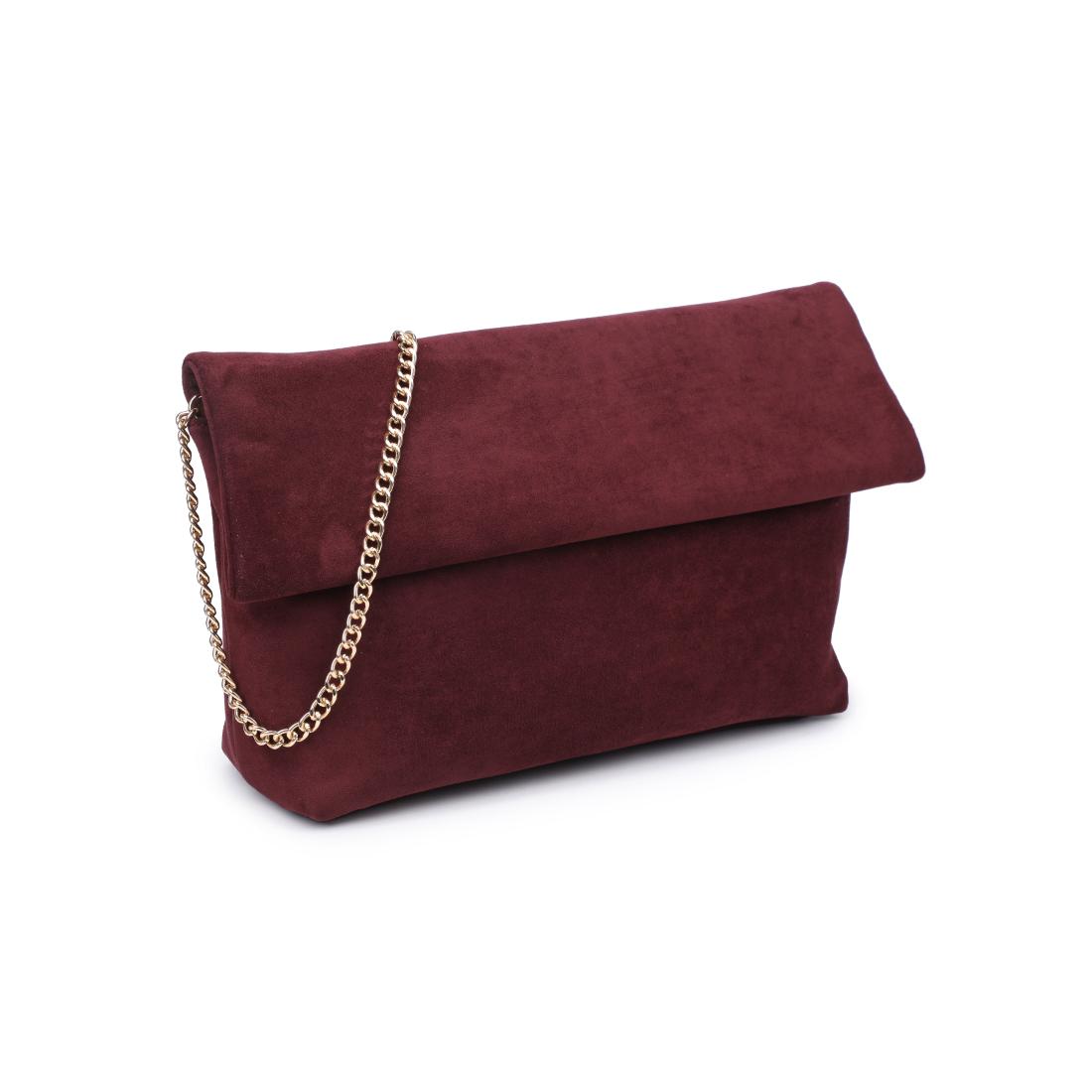 Woman wearing Wine Moda Luxe Zarae Crossbody 842017140009 View 6 | Wine
