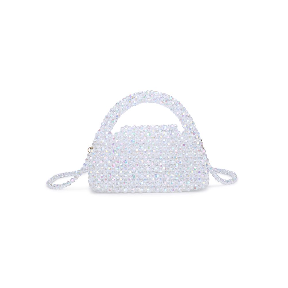 Woman wearing Iridescent Moda Luxe Dolly Evening Bag 842017133476 View 7 | Iridescent