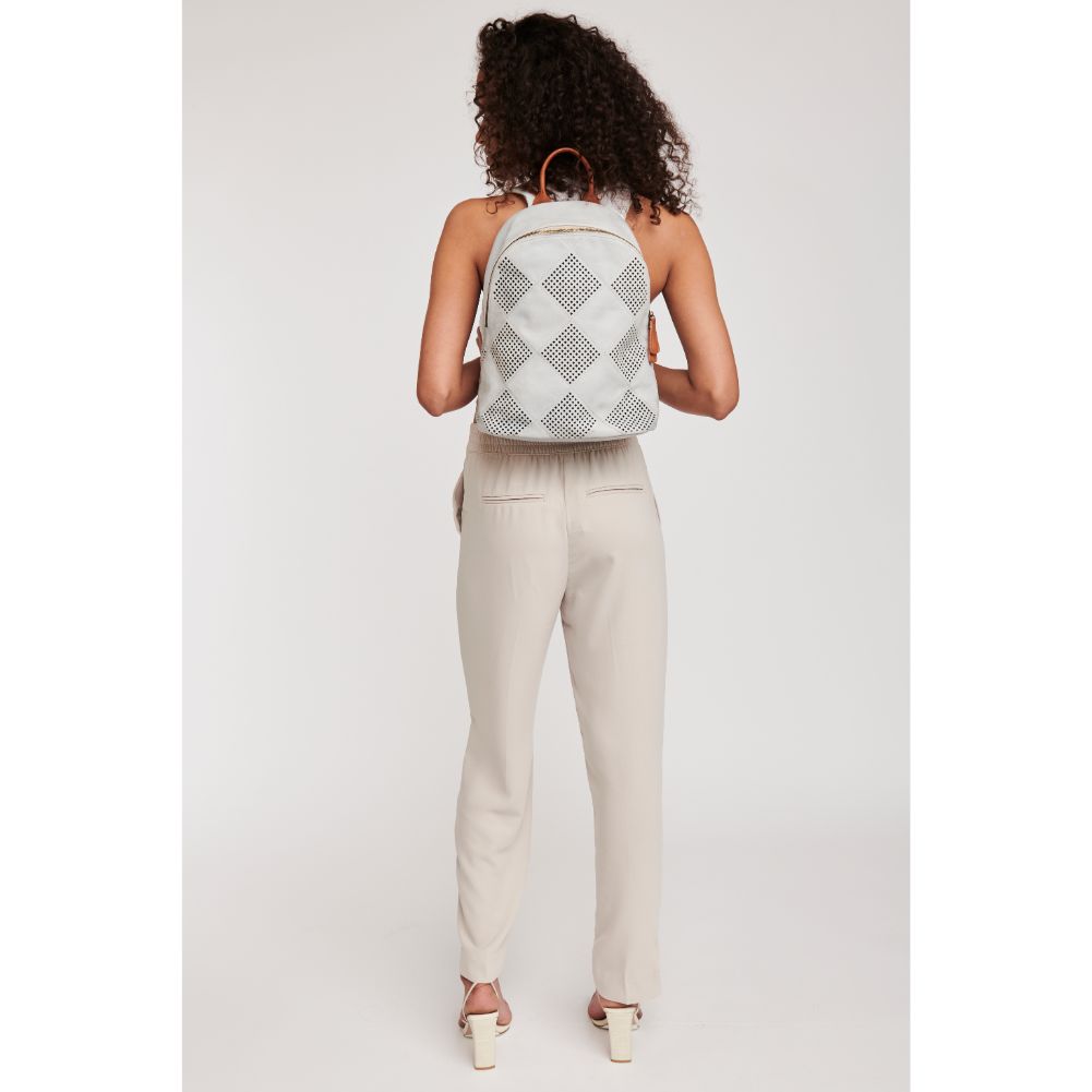 Woman wearing Grey Moda Luxe Paris Backpack 842017111948 View 4 | Grey