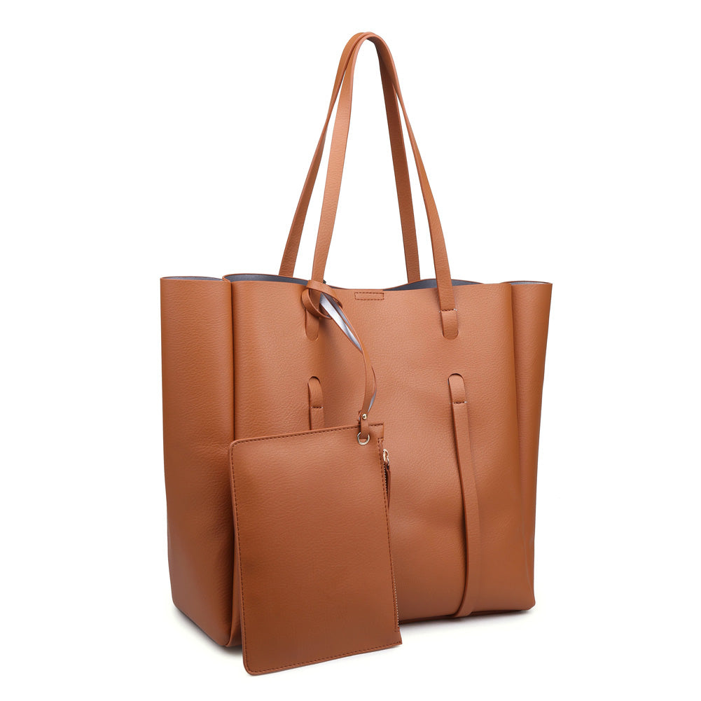 Product Image of Moda Luxe Khloe Tote 842017114529 View 2 | Tan