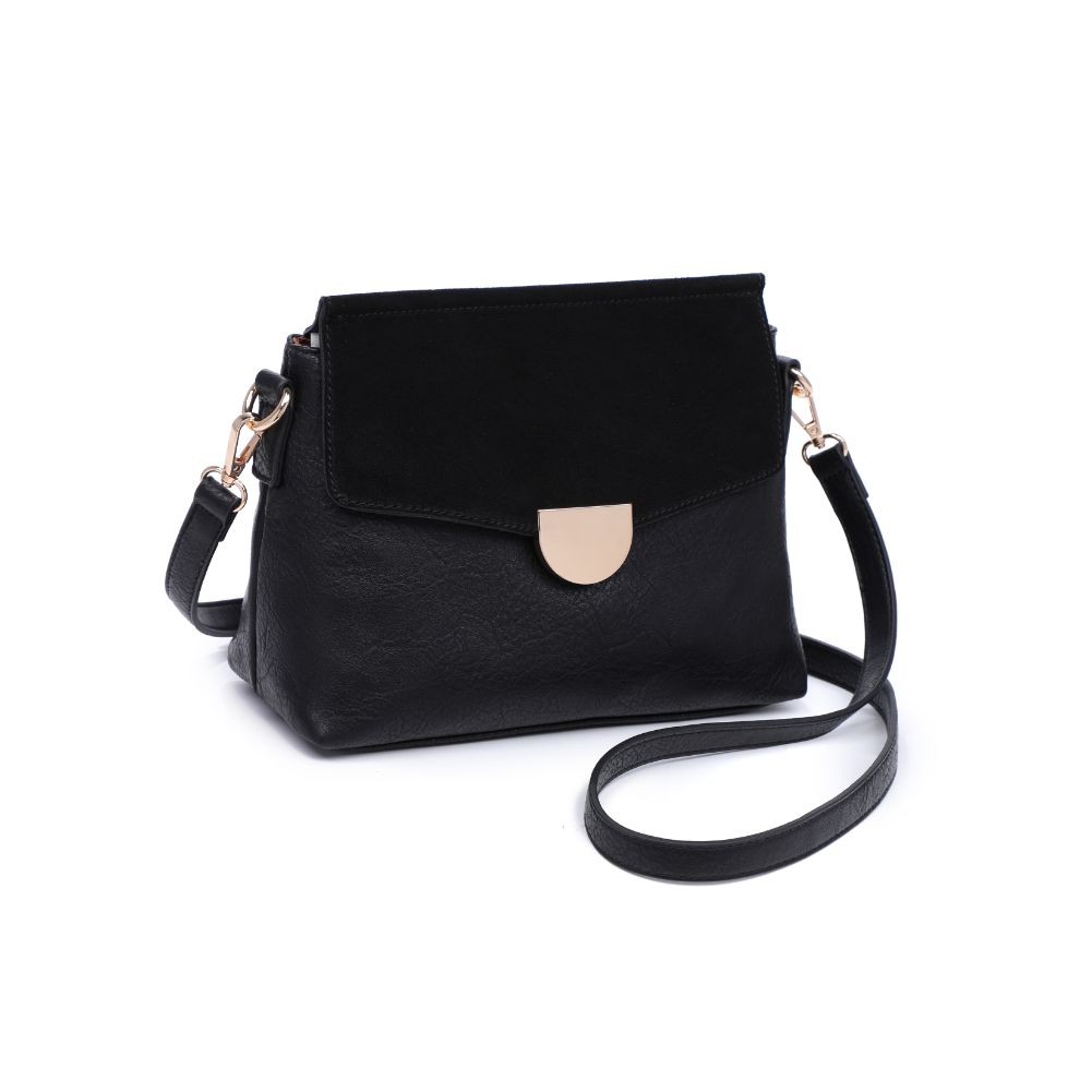 Woman wearing Black Moda Luxe Abby Crossbody 842017128601 View 6 | Black