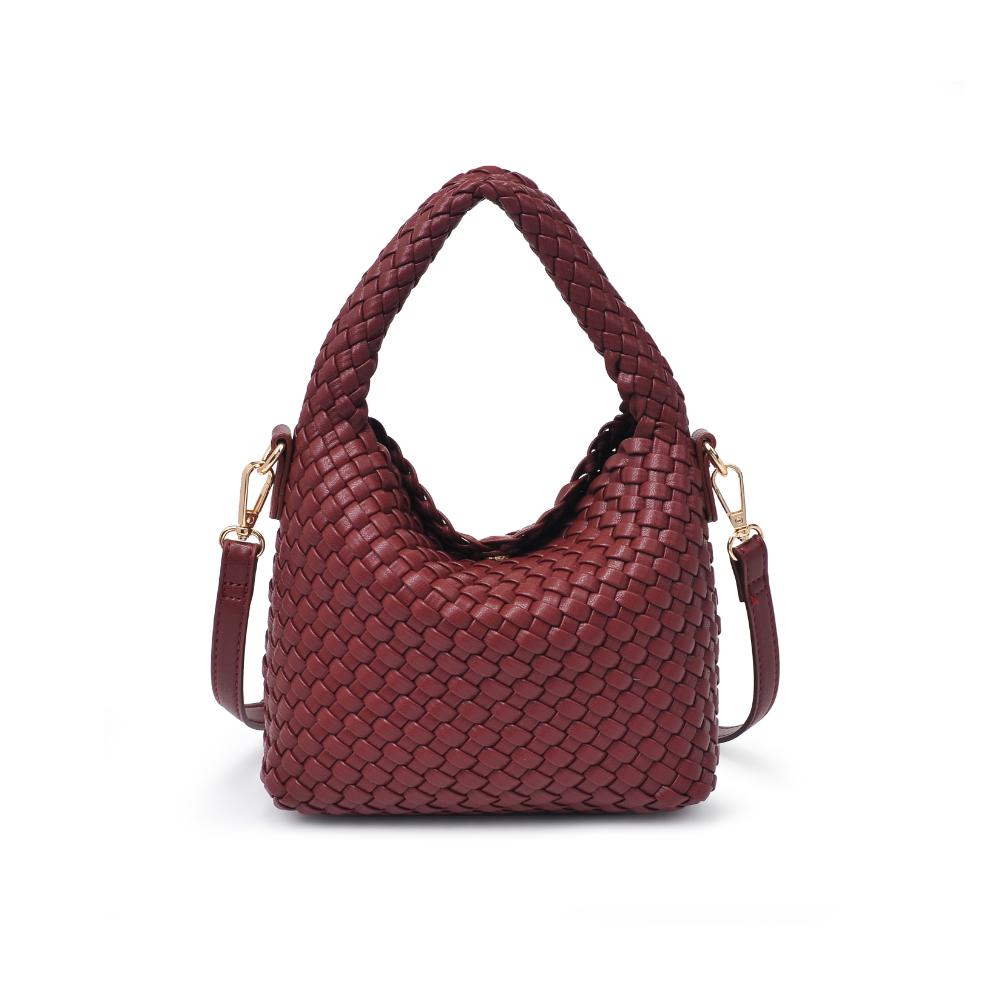 Woman wearing Burgundy Moda Luxe Jessamine Crossbody 842017135708 View 5 | Burgundy