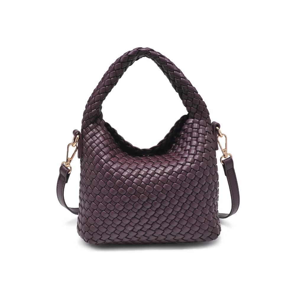 Woman wearing Espresso Moda Luxe Jessamine Crossbody 842017136217 View 5 | Espresso