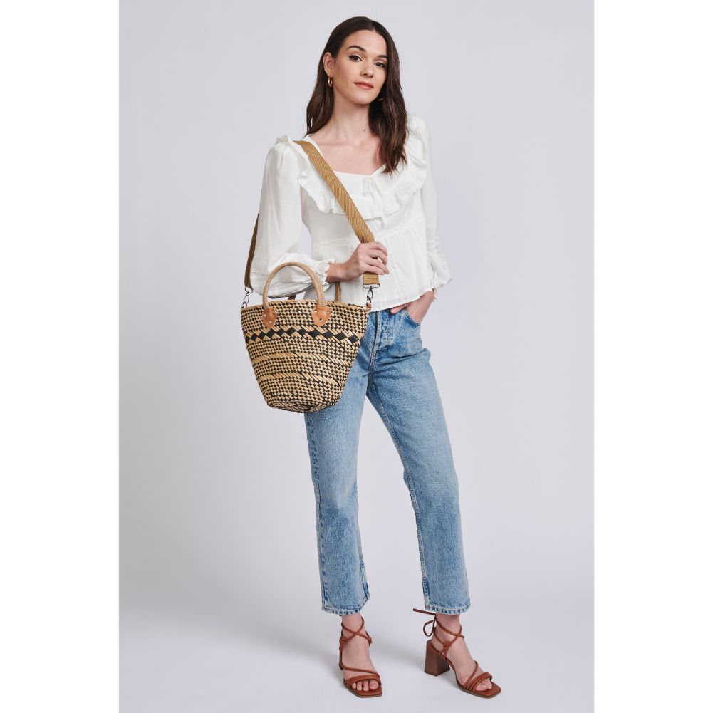 Woman wearing Black Moda Luxe Adeline Crossbody 842017129578 View 2 | Black