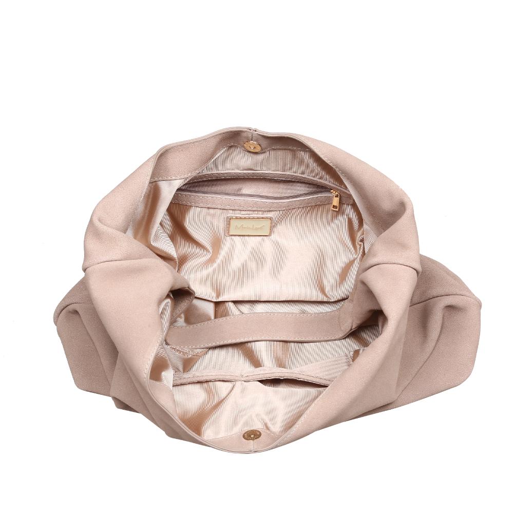 Woman wearing Natural Moda Luxe Amber Hobo 842017137047 View 9 | Natural