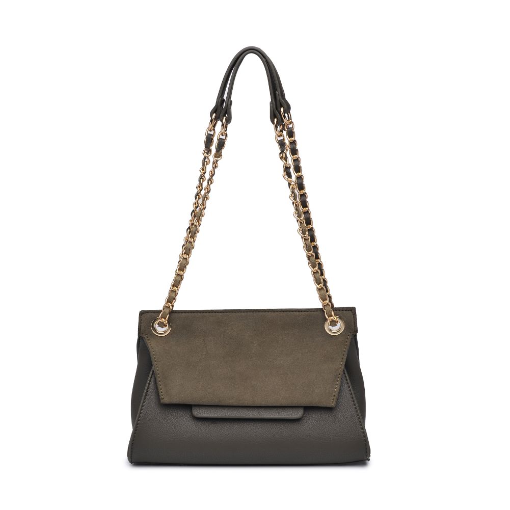 Woman wearing Olive Moda Luxe Lana Crossbody 842017126409 View 5 | Olive