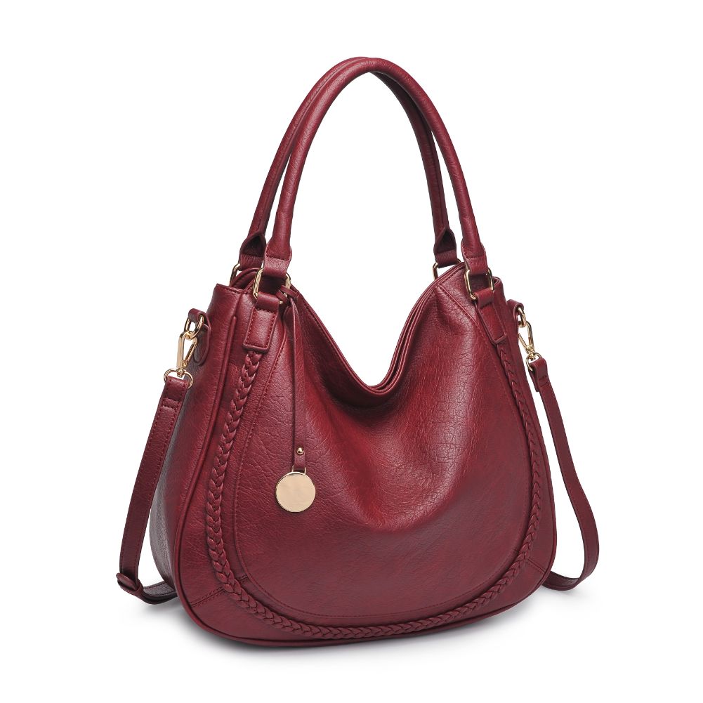 Product Image of Moda Luxe Lindsay Hobo 842017128168 View 6 | Maroon